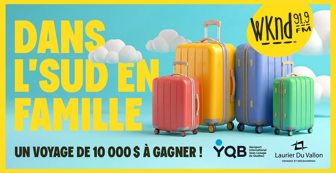 Concours Gagnez un  crédit-voyage de 10 000 $ chez Voyages Laurier du Vallon!
