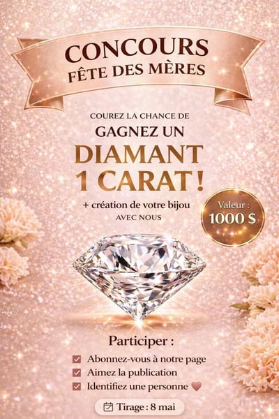Concours Gagnez un diamant un carat!