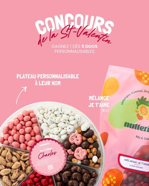 Concours Gagnez un duo de noix personnalisé!