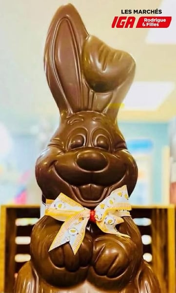 Concours Gagnez un énorme lapin en chocolat!