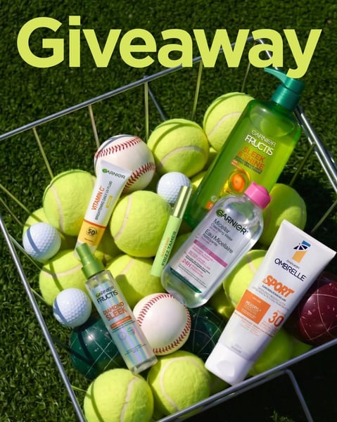Concours Gagnez un énorme panier rempli de produits Garnier!