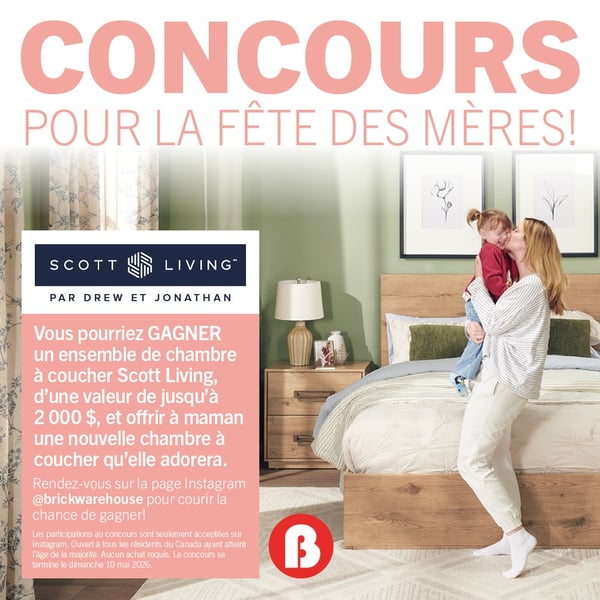 Concours Gagnez un ensemble de chambre à coucher Scott Living!
