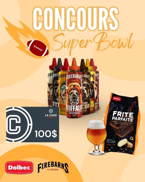Concours Gagnez un ensemble parfait pour profiter du superbowl!