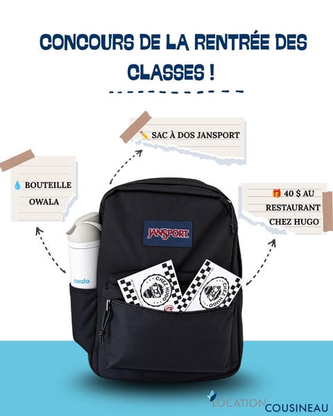 Concours Gagnez un ensemble pour la rentrée des classes!