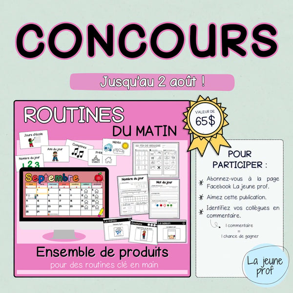 Concours Gagnez un ensemble routine du matin!