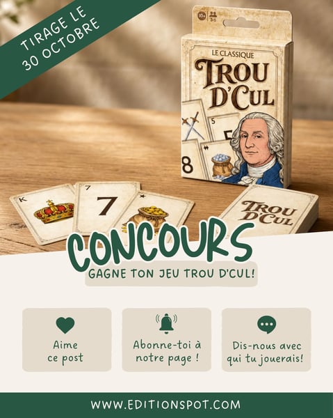 Concours Gagnez un exemplaire du jeu Trou d’cul!