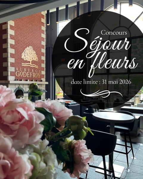 Concours Gagnez un Forfait Escapade pour deux personnes à l'Auberge Godefroy!