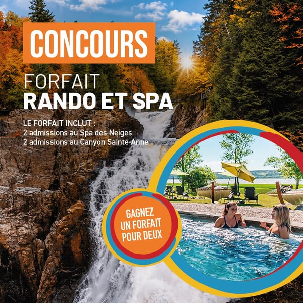 Concours Gagnez un forfait pour deux personnes au Canyon Sainte-Anne!
