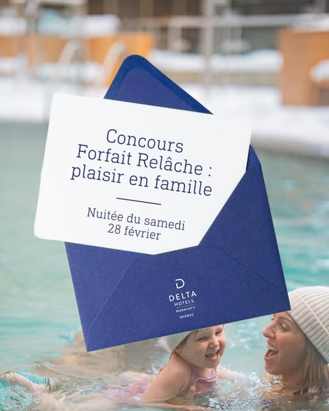 Concours Gagnez un forfait relâche incluant une nuitée!