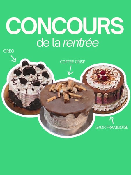 Concours Gagnez un gâteaux à la crème glacée de format moyen, dans la saveur de votre choix!