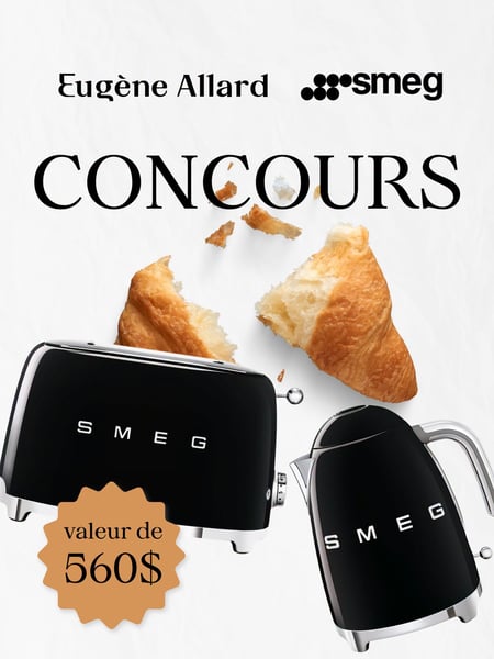 Concours Gagnez un grille-pain et une bouilloire Smeg noir!