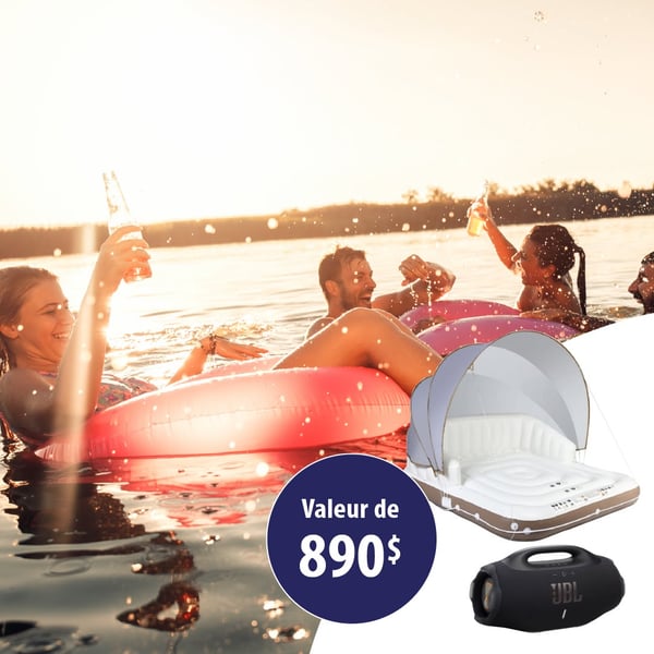 Concours Gagnez un haut-parleur JBL Boombox 3 ET une île flottante gonflable!