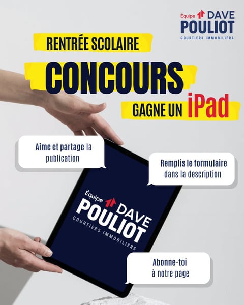 Concours Gagnez un Ipad 11 po!