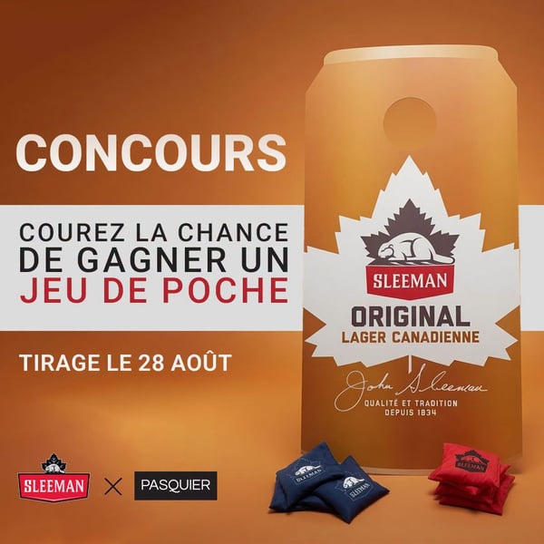 Concours Gagnez un jeu de poche Sleeman!