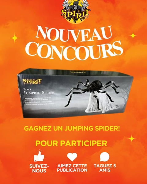Concours Gagnez un Jumping Spider de Spirit Halloween!