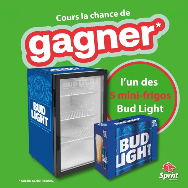 Concours Gagnez un mini-frigo Bud Light!