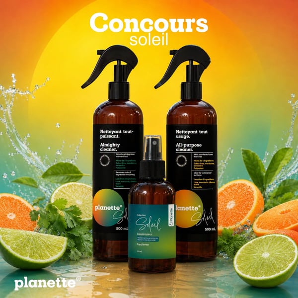 Concours Gagnez un nettoyant tout pluissant, un nettoyant tout usage et un assainisseur d'air!