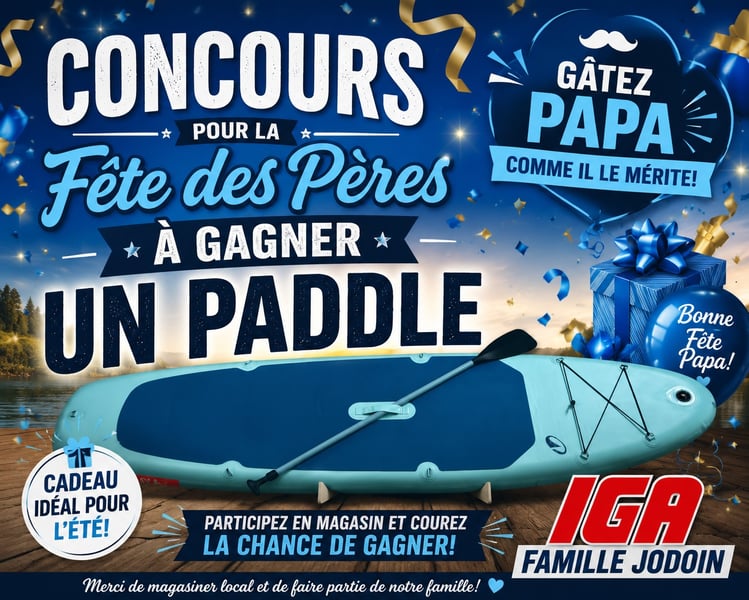 Concours Gagnez un paddle board!