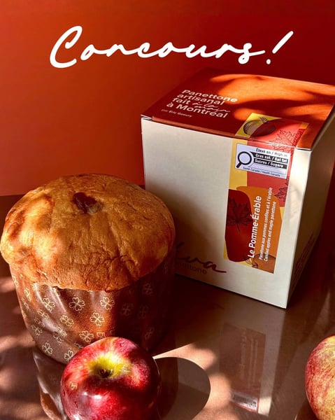 Concours Gagnez un panettone Le Pomme-Érable!