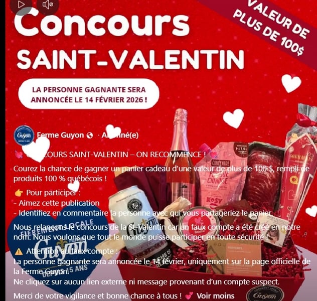 Concours Gagnez un panier cadeau de plus de 100$!