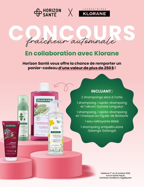 Concours Gagnez un panier-cadeau de produits Klorane!