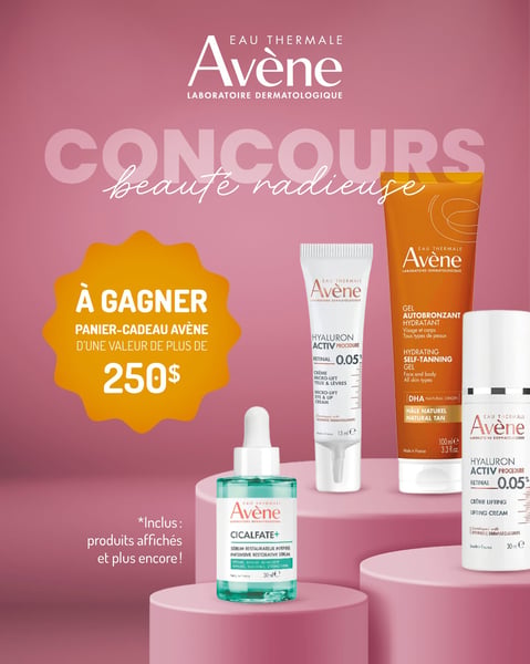 Concours Gagnez un panier-cadeau rempli de produits Avène!