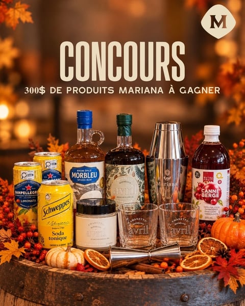 Concours Gagnez un panier cadeau rempli de produits de la Distillerie Mariana!