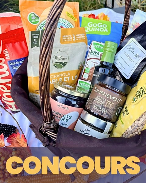 Concours Gagnez un panier-cadeau rempli de produits faits à partir de grains du Québec!