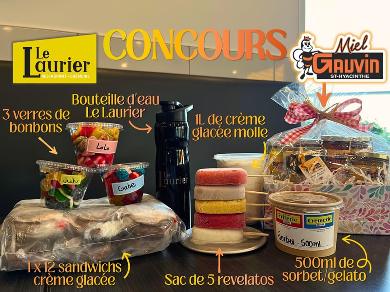 Concours Gagnez un panier-cadeau signé Laurier et un panier-cadeau Miel Gauvin!