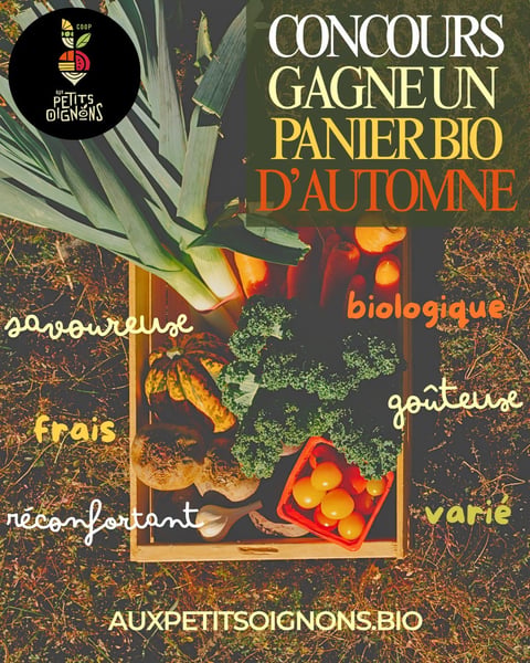 Concours Gagnez un panier de légumes bio!