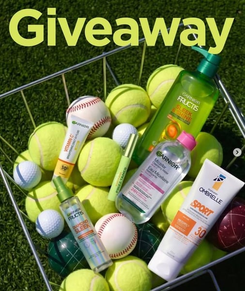 Concours Gagnez un panier rempli de produits Garnier!