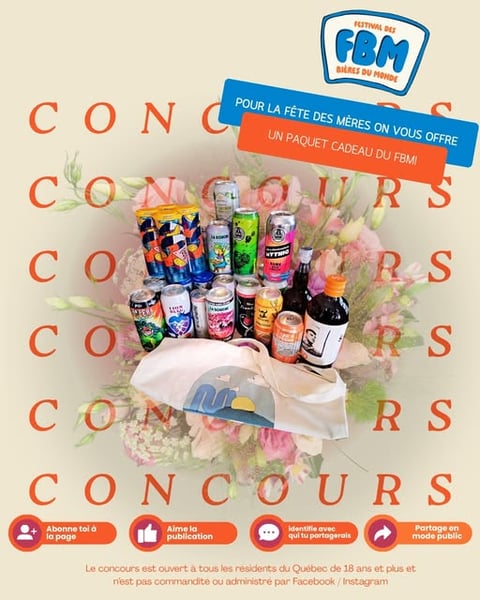 Concours Gagnez un paquet cadeau du Festival des Bières du Monde!