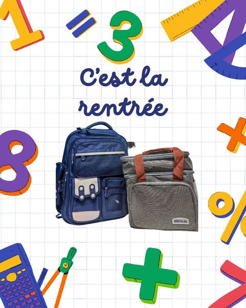 Concours Gagnez un sac à dos rempli de fournitures scolaires et une boîte à lunch avec deux plats pour les lunchs!
