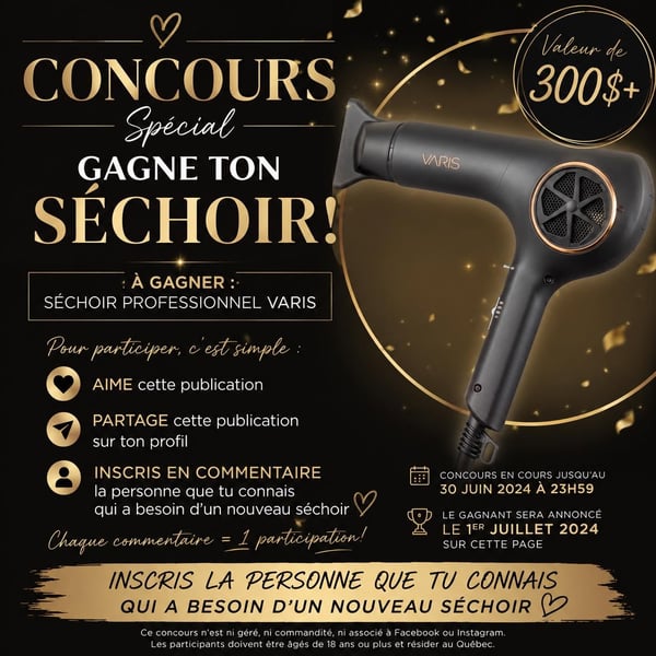 Concours Gagnez un séchoir professionnel Varis!