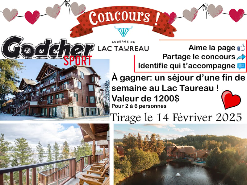 Concours Gagnez un Séjour au Lac Taureau !