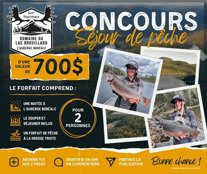 Concours Gagnez un séjour de pêche!
