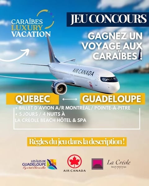 Concours Gagnez un séjour de rêve en Guadeloupe ! Concours Gagnez un séjour de rêve en Guadeloupe !
