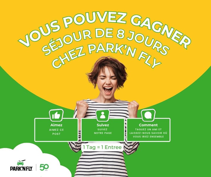 Concours Gagnez un séjour de stationnement d’aéroport (8 jours) avec Park’N Fly Canada