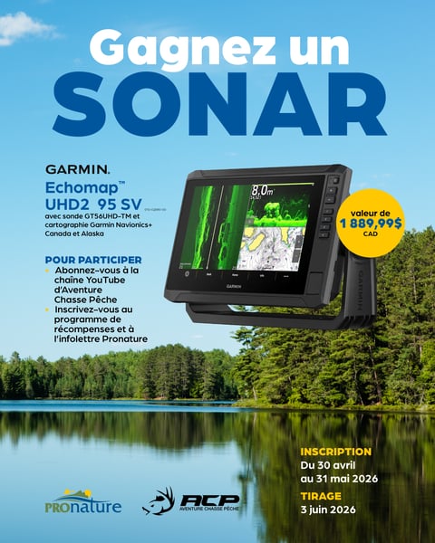 Concours Gagnez un sonar Garmin ECHOMAP UHD2 95 SV!