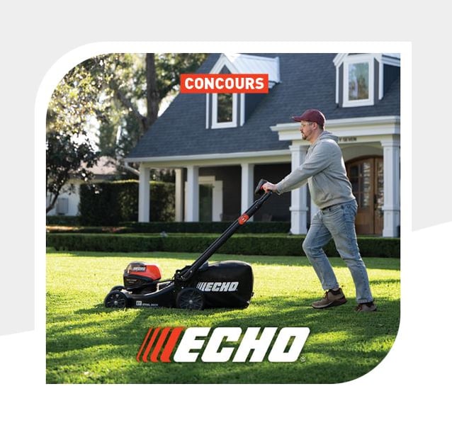 Concours Gagnez une tondeuse ou un souffleur ECHO 56V!