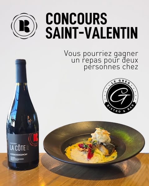 Concours Gagnez un souper pour deux personnes au Greg Bistro & Bar!