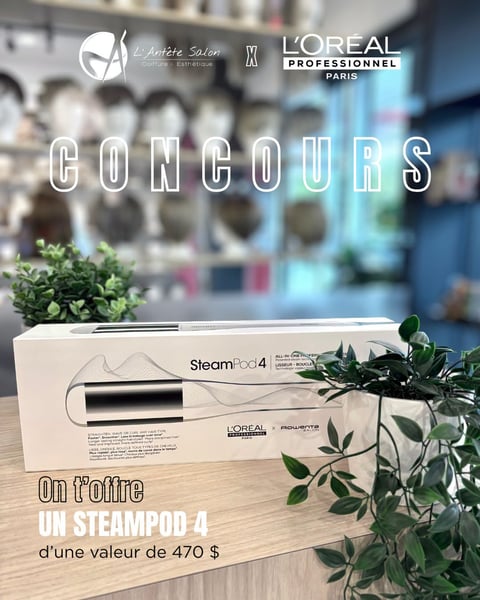 Concours Gagnez un SteamPod 4 de L'Oréal Professionnel!