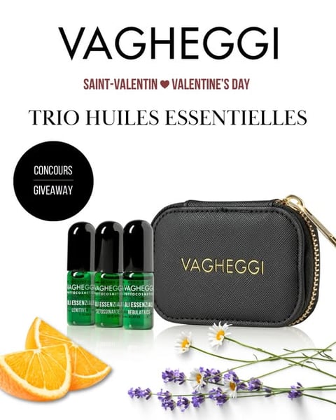 Concours Gagnez Un trio de mini huiles essentielles Vagheggi!