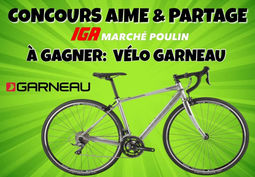 Concours Gagnez un Vélo Garneau '' HORIZON '' 21 vitesses
