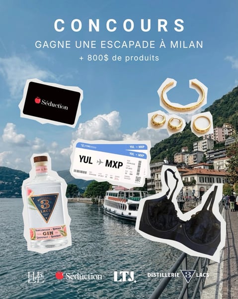 Concours Gagnez un voyage à Milan et 800$ en cadeaux!