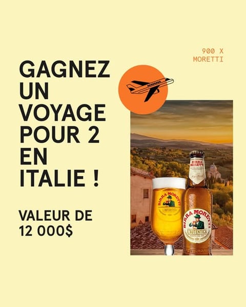 Concours Gagnez un voyage pour 2 en Italie!