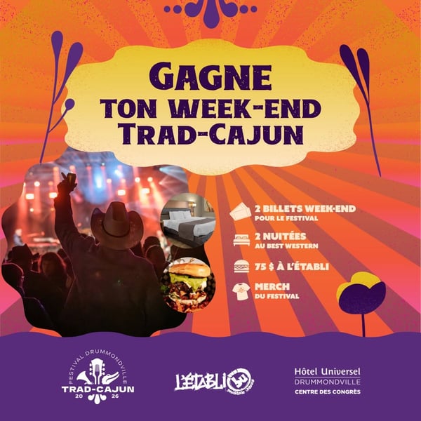 Concours Gagnez un week-end Trad-Cajun!