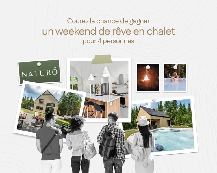 Concours Gagnez un weekend de rêve en chalet pour 4 personnes! Concours Gagnez un weekend de rêve en chalet pour 4 personnes!