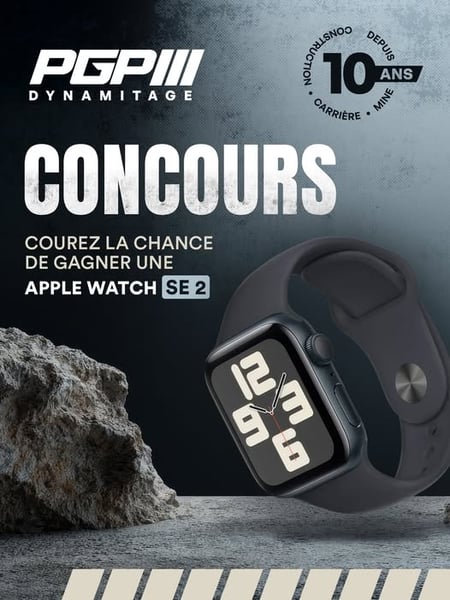 Concours Gagnez une Apple Watch SE 2!