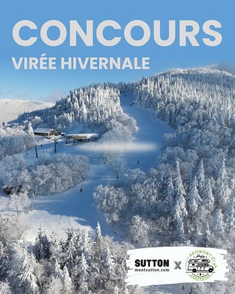 Concours GAGNEZ UNE AVENTURE HIVERNALE AVEC LE MONT SUTTON ET BROMONT CAMPERVAN !